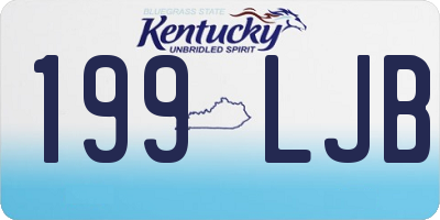 KY license plate 199LJB