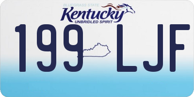 KY license plate 199LJF