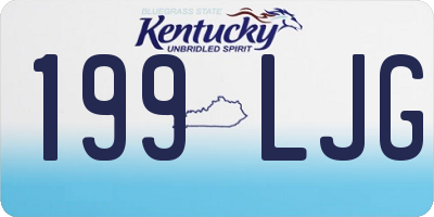 KY license plate 199LJG