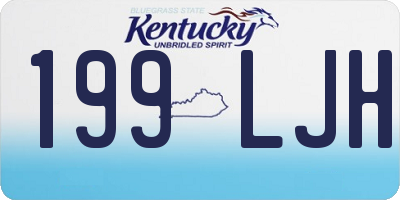KY license plate 199LJH