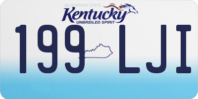 KY license plate 199LJI