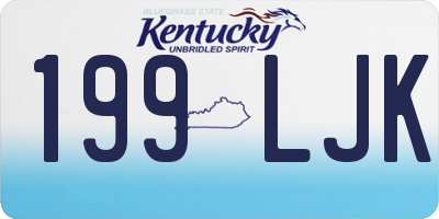 KY license plate 199LJK