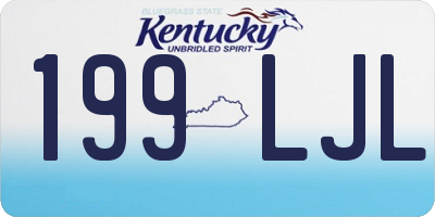 KY license plate 199LJL