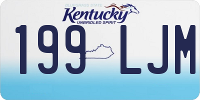 KY license plate 199LJM