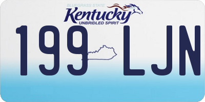 KY license plate 199LJN