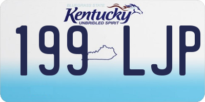 KY license plate 199LJP