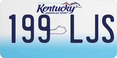 KY license plate 199LJS