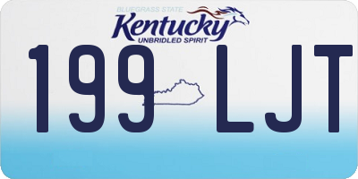KY license plate 199LJT