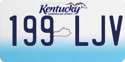 KY license plate 199LJV
