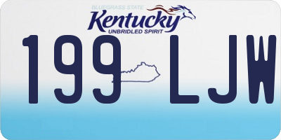KY license plate 199LJW