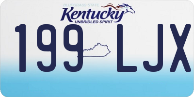 KY license plate 199LJX