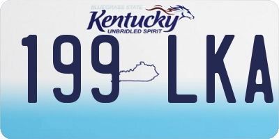 KY license plate 199LKA