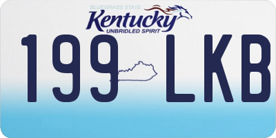 KY license plate 199LKB