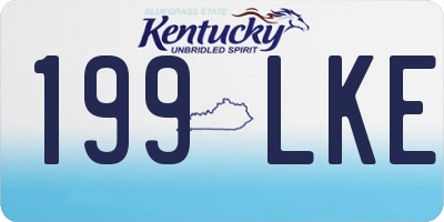 KY license plate 199LKE