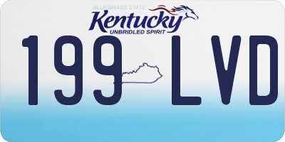 KY license plate 199LVD
