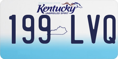 KY license plate 199LVQ
