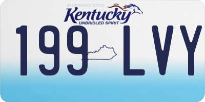 KY license plate 199LVY