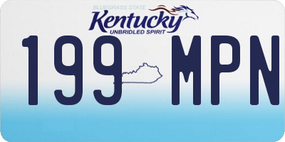 KY license plate 199MPN