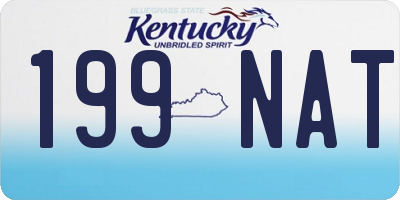 KY license plate 199NAT