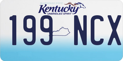 KY license plate 199NCX