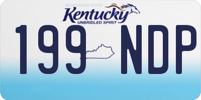 KY license plate 199NDP