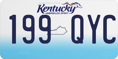 KY license plate 199QYC