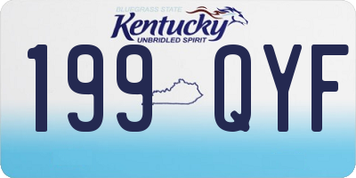 KY license plate 199QYF