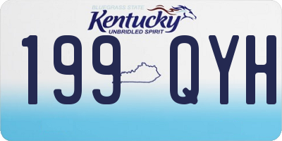 KY license plate 199QYH