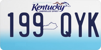 KY license plate 199QYK