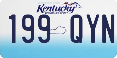 KY license plate 199QYN