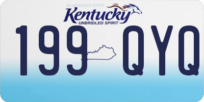 KY license plate 199QYQ