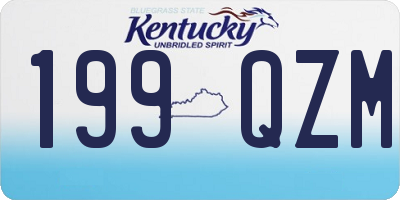 KY license plate 199QZM