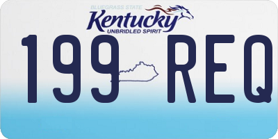 KY license plate 199REQ