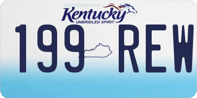 KY license plate 199REW