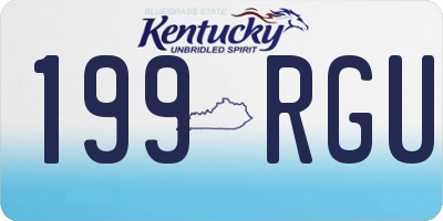 KY license plate 199RGU