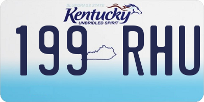 KY license plate 199RHU