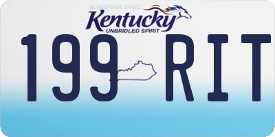 KY license plate 199RIT
