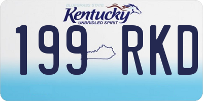 KY license plate 199RKD