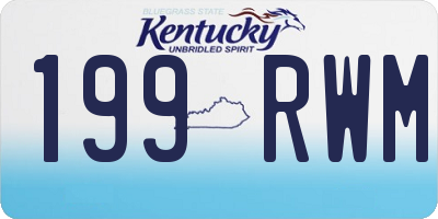 KY license plate 199RWM