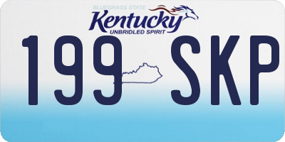 KY license plate 199SKP