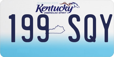 KY license plate 199SQY
