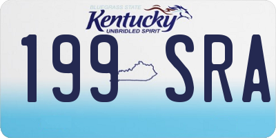 KY license plate 199SRA