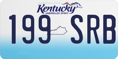 KY license plate 199SRB