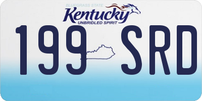 KY license plate 199SRD