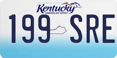 KY license plate 199SRE