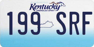 KY license plate 199SRF