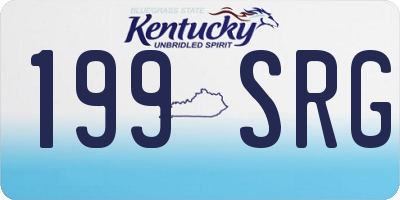 KY license plate 199SRG