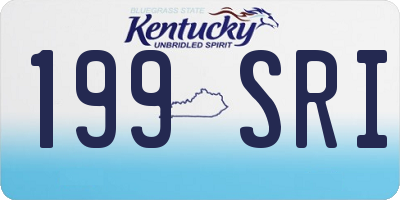 KY license plate 199SRI