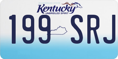 KY license plate 199SRJ