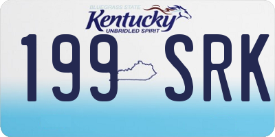 KY license plate 199SRK